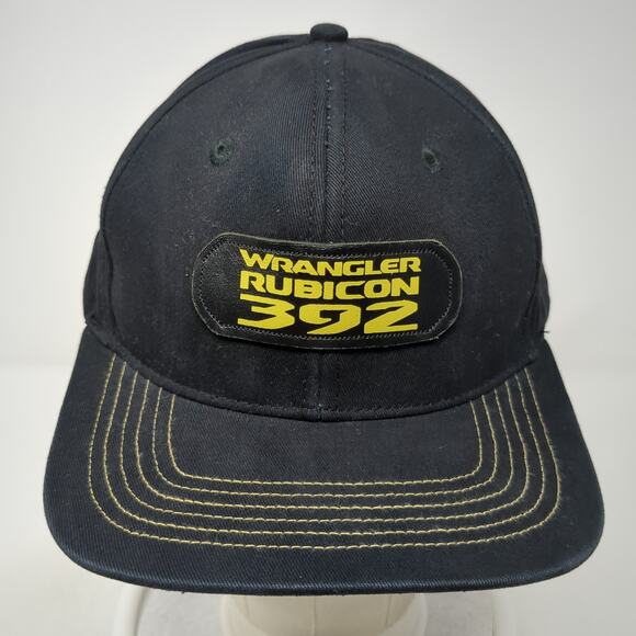 Wrangler Rubicon 392 Jeep Snapback Cap Black One Size Adjustable Patch 6 Panel - Picture 2 of 9